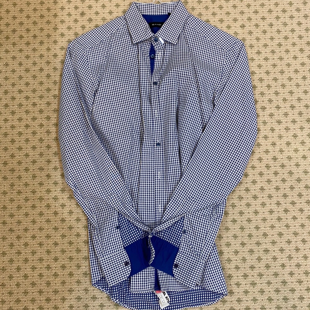 SAND checkered shirt